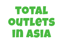 Total Outlets in Asia